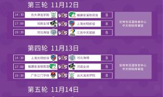 2022年女排世联赛时间表 2022年女排世联赛时间表